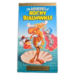 The Adventures of Rocky & Bullwinkle Birth of Bullwinkle VHS 1991 Vintage
